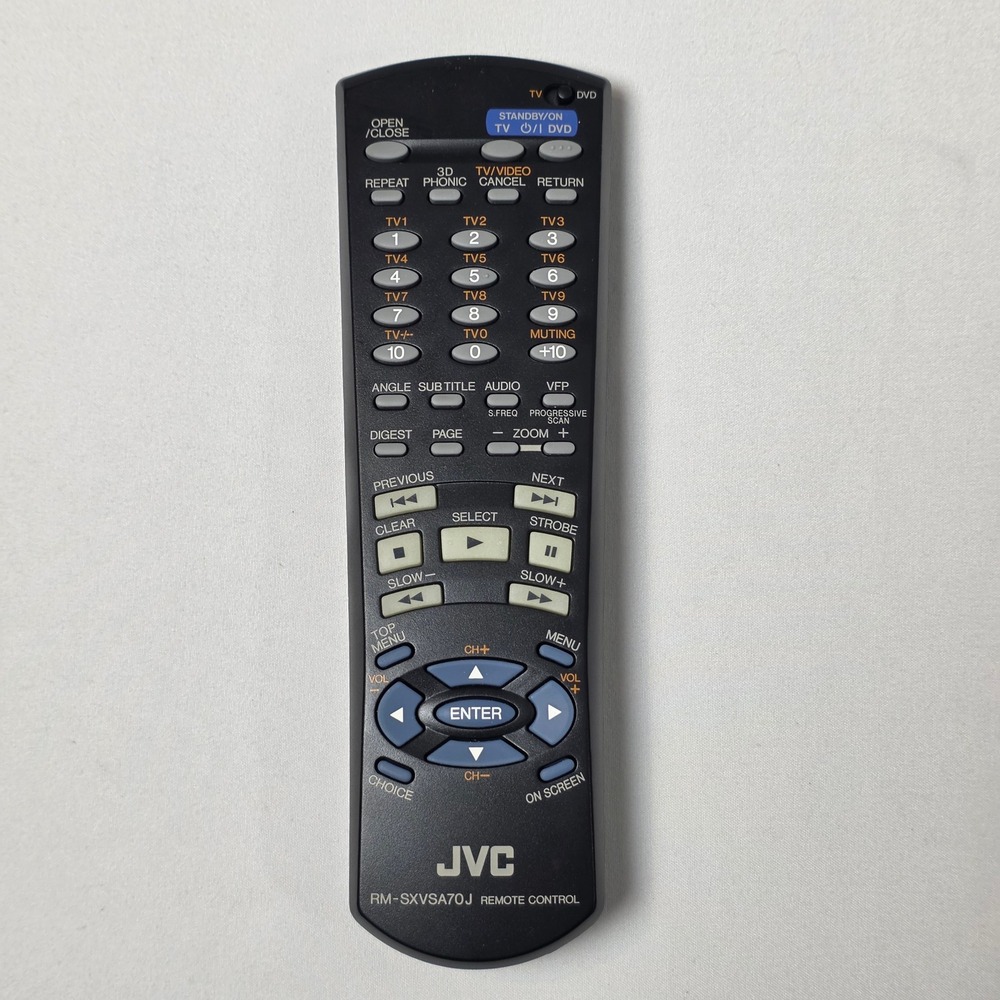 JVC Remote Control RM-SXVSA70J DVD TV OEM Replacement TESTED